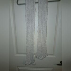 Cozy White Knit Scarf